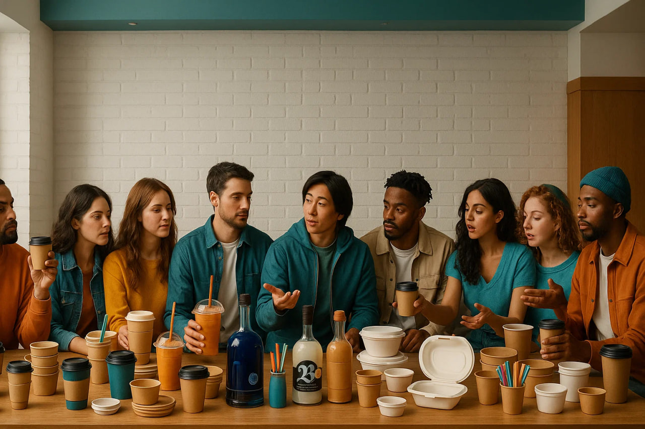 الو کاپ | لیوان کاغذی | کافه رستوران